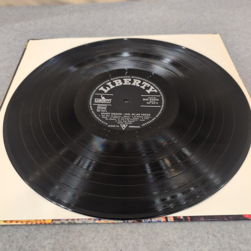 Sandy Nelson Live!‎ In Las Vegas Vinyl LP Liberty SML 83833 German Pressing VG - Picture 5 of 6
